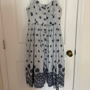 Anthropologie Maeve Floral Cotton Dress size 6